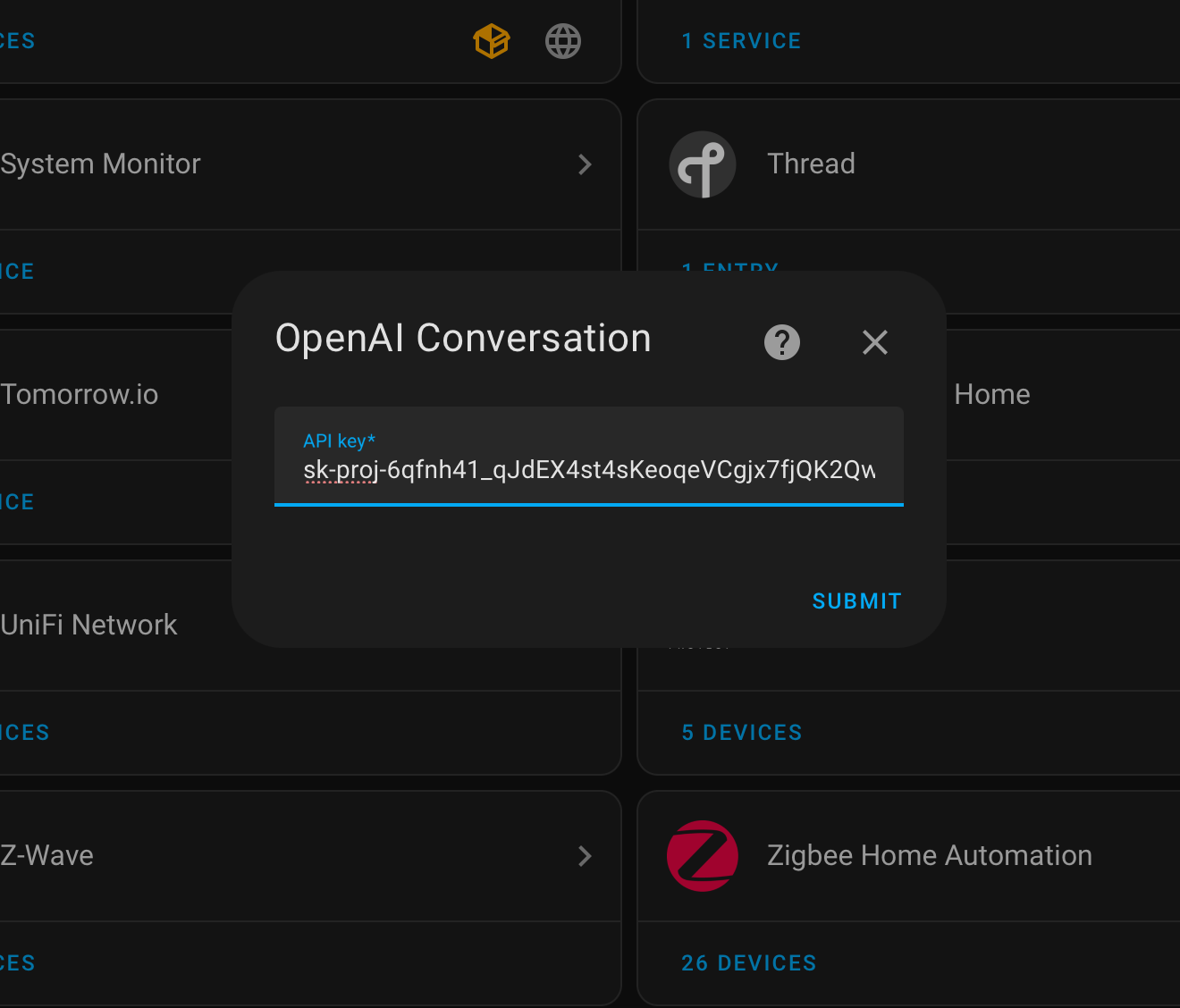 OpenAI integration setup